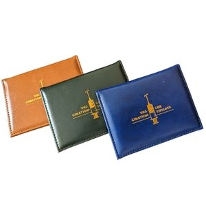 New 3-piece Vaccine Holder PU Leather Card Protective Sleeve